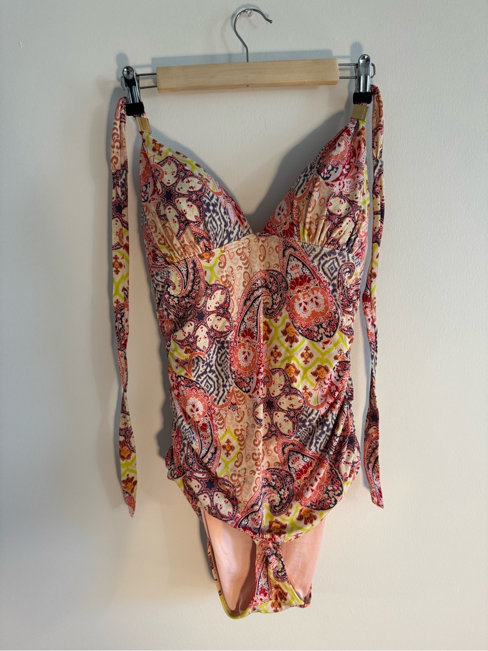 Victoria's Secret Multicolor Paisley Tie-Strap swimsuit